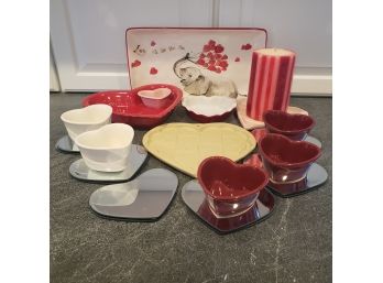 Valentines Day Serving Dishes And Decor