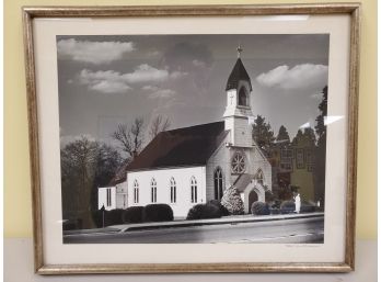 Signed Church Photograph Signed Ray Van Blargan