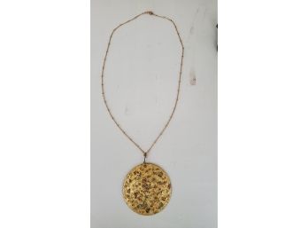 Artisan Necklace On 14k GF Chain