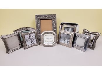 Silver Themed Photo Frame Lot