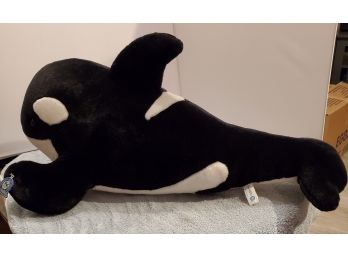 Sea World 28' Long Orca The Whale Plush Stuffed Animal Toy