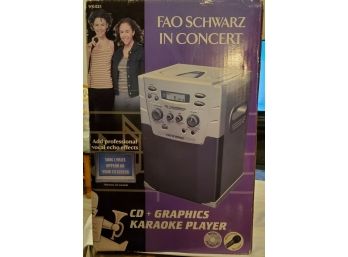 2001 FAO SCHWARZ In Concert - CD  Graphics Karaoke Player WK-021 New, Unused In Original Box