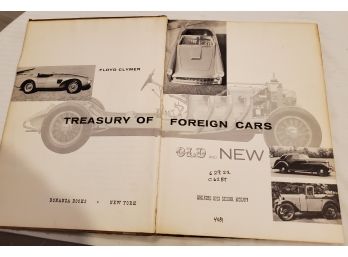 'Treasury Of Foreign Cars Old And New' By Floyd Clymer. 1957 Full Of Photographs Of Cars You Need To SEE!