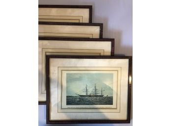 Lot Of Vintage Tall Sail Boats & Steam Ship Prints