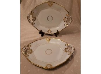 Porcelaine De Paris  Acorn And Branches Platter Set