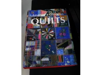 Handmade Ohio Rose Quilt With America's Glorious Quilts Hardcover Book