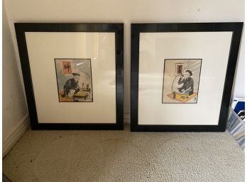Pair Of Framed Asian Prints