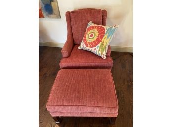 Hickory Tweed Chair & Ottoman