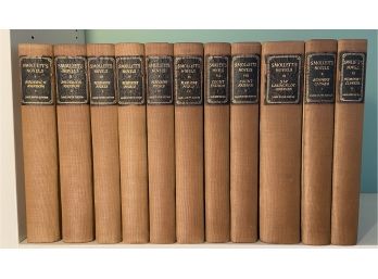 Rare 1926 Limited Edition Books: Tobias Smollett's Novels Volumes I-XI
