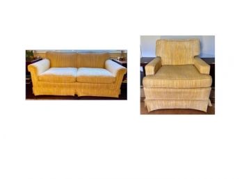 Baker Love Seat And Matching Chair