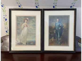 Pair Of Small Framed Classic Prints