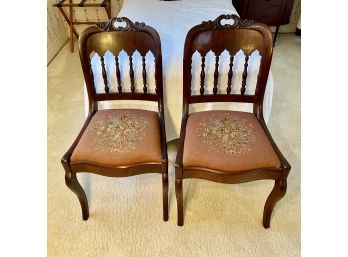 Two Antique Accent Chairs