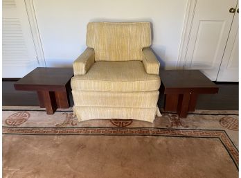 Two Small Hardwood Side Tables