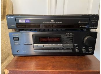 Onkyo And Sony Stereo Equipment
