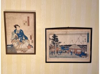 Pair Of Japanese Prints