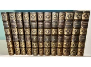 Rare 1904 Limited Edition Antique Books: The Life And Works Of Lawrence Sterne Twelve Volumes