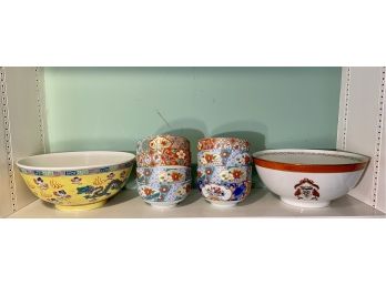 Beautiful Asian Hand Painted Bowls