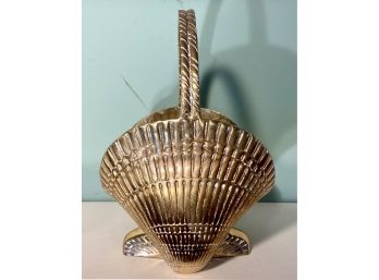 Brass Shell Form Basket