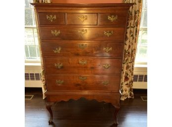 Antique Highboy Chest Of Seven Drawers