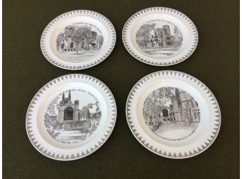 Estate Fresh Set Of 4 Princeton University 10' Wedgewood College Plates. All Plates Are In Beautiful Condition