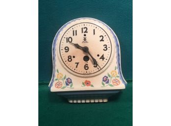 Estate Fresh Vintage Miller Electric Ceramic Wall Clock. Made In U.S.A.