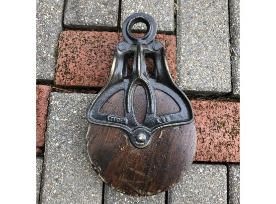 Vintage Cast Iron Louden Pulley