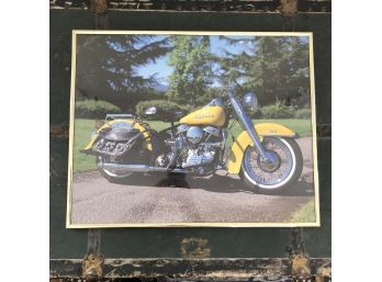 Vintage Framed Harley Davidson Poster