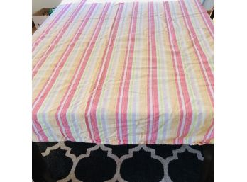 Striped Cotton Tablecloth 90'x54'