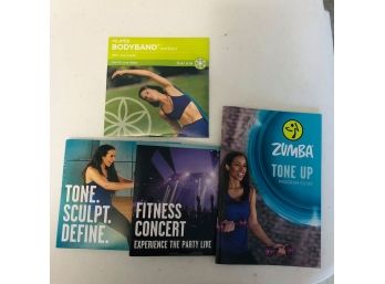 Zumba Tone-Up 5 Disc Set With Booklets  Pilates