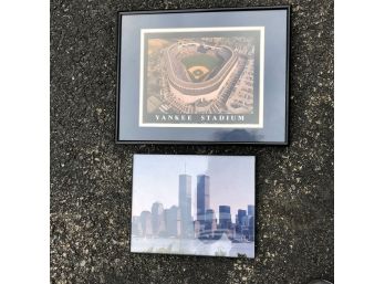 1992 Yankee Stadium Framed Photo  Twin Towers Framed Photo