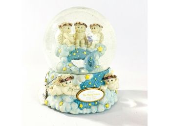 Dreamsicles Westland Cherubs Flying Lesson Musical Snow Globe Limited Edition