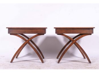 Magnussen Furniture X-base End Tables