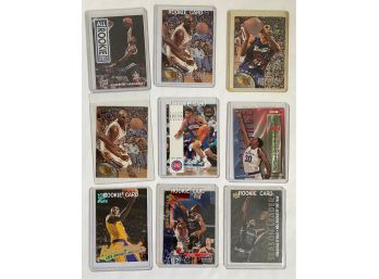 Ten Rookie Basketball Cards Upper Deck, Fleer Ultra, Skybox 1990s