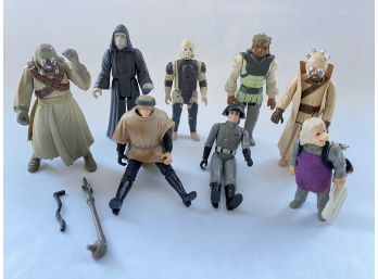 8 Star Wars Figurines, Some Original Kenner: Aliens & More, Oldest 1977