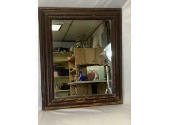 Rustic Wood Frame Mirror