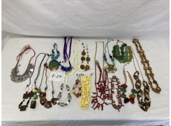 Chunky Style Costume Jewelry Necklaces #2-24