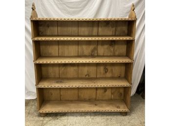 Rustic Country Stripped Pine Bookcase