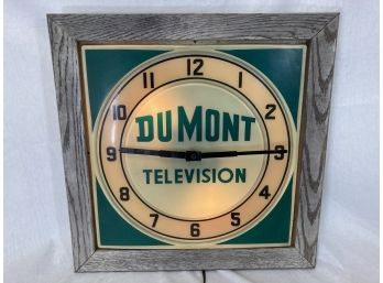Vintage Dumont Advertising Clock