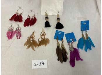 Feather Earring Collection #2-54