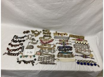 Wide Bracelet Costume Jewelry Lot #2-34