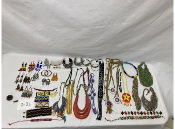 Native American Style Beaded Costume Jewelry #2-33