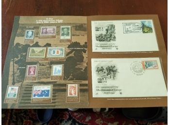 Vintage 35th Anniversary 1979 D-Day Stamp Portfolio