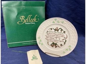 Belleek Parian China Marriage Blessing Plate