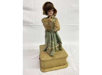Vintage Doll On Music Box