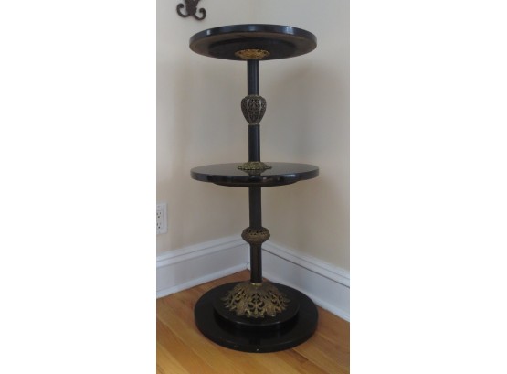 3 Tier Onyx Side Table