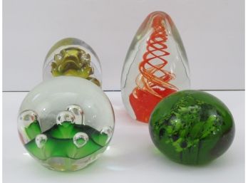 Collection Of 4 Paperweights
