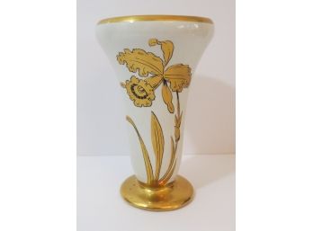 A. Rhodes  Artist Signed Iris Vase