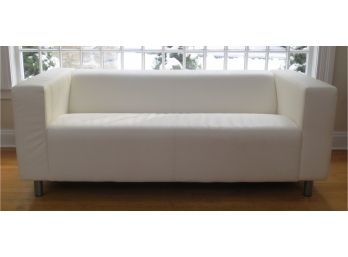 Ikea Klippan Loveseat White Eco Leather #2