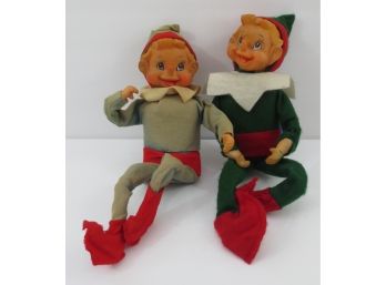 Pair Of Musical Elf Dolls