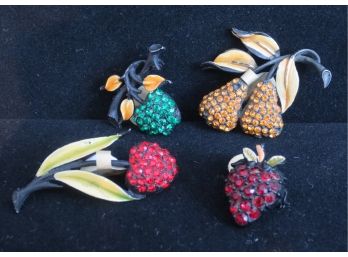 4 Fruit Pin Set